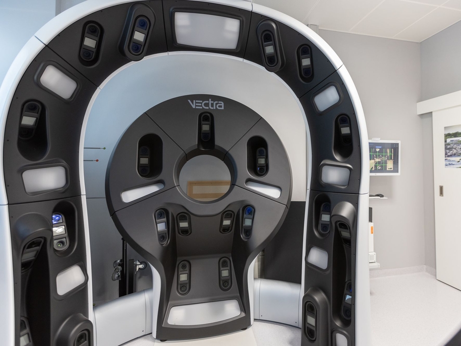 Innenansicht des 3D-Ganzkörperscanner
