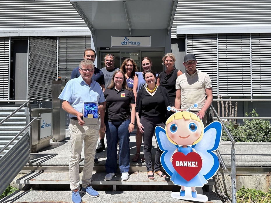 Vorstandsmitglieder des Theatervereins „Die Seebühne Seeham“ zu Besuch im EB-Haus Austria