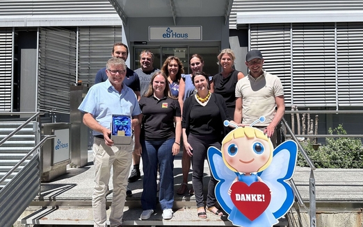 Vorstandsmitglieder des Theatervereins „Die Seebühne Seeham“ zu Besuch im EB-Haus Austria